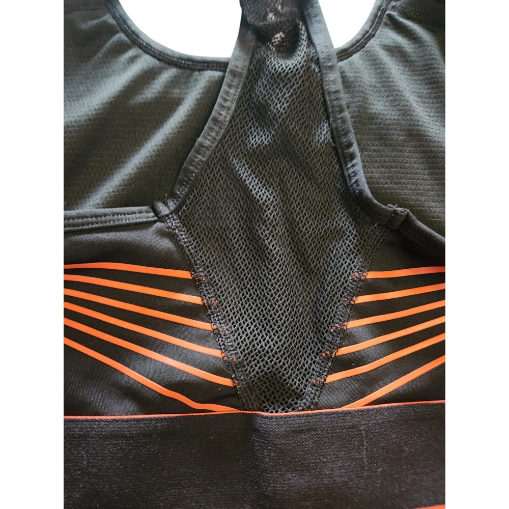Avia‎ Women's Black Orange Geometric Racerback Sports Bra L G 12 14 - Picture 7 of 7